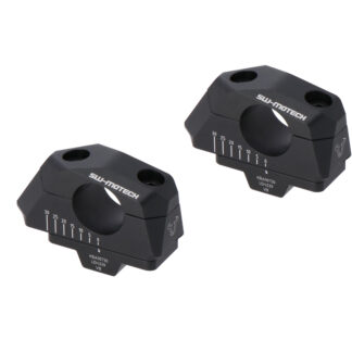 Bar back variable for e28 handlebars H=28mm Back 5/10/15/20/25/30 mm Black