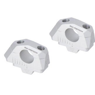 Bar back variable for e28 handlebars H=28mm Back 5/10/15/20/25/30 mm Silver