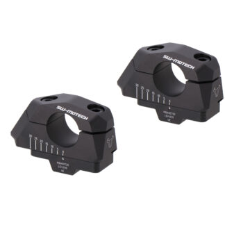 Variable bar back Ø 28 mm handlebars with offset Black. BMW F 850 GS/Adv (17-), F 900 GS (23-).