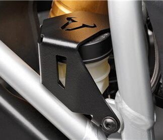 Brake fluid reservoir guard Black. BMW R1200GS, R1250GS.