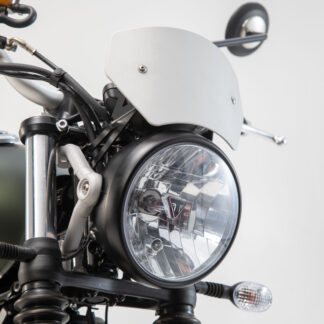 Windscreen Silver. Triumph Street Scrambler 900 (16-).