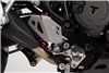Heel guard right Silver. Triumph Tiger 900/GT/Rally/Pro (19-23).