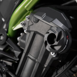Frame slider kit Black. Kawasaki Z900 models (16-).