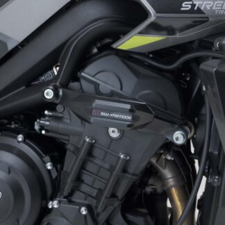Frame slider kit Black. Triumph Street Triple (12-) / Rx (15-).