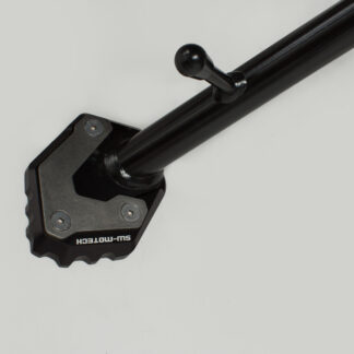 Extension for side stand foot Black/silver. BMW R1200GS, R1250GS.