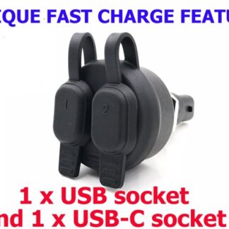FAST CHARGE Dual USB-A and USB-C socket for BMW motorcycles (PLUG AND PLAY)