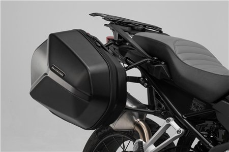 AERO ABS side case set 2x 25 l. ABS plastic. Black.