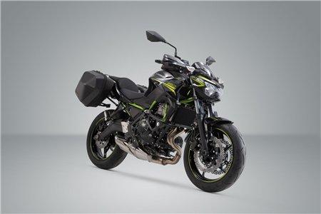 URBAN ABS side case system 2x 16.5L. Kawasaki Z650 (16-) / Ninja 650 (16-).