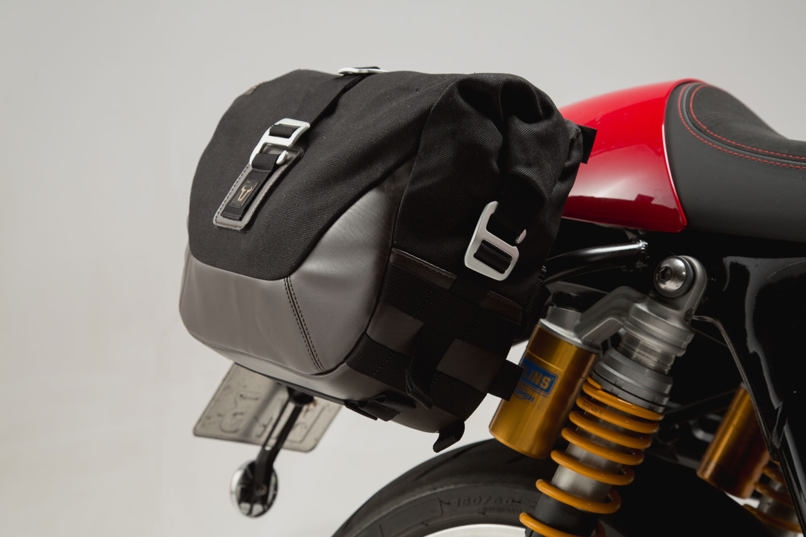 Legend Gear side bag system LC Black Edition Triumph Thruxton 1200/R (16-19), TFC (18-).