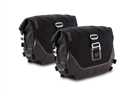 Legend Gear side bag system LC Black Edition Triumph Thruxton 900 (04-15)/Bonneville SE(04-16).