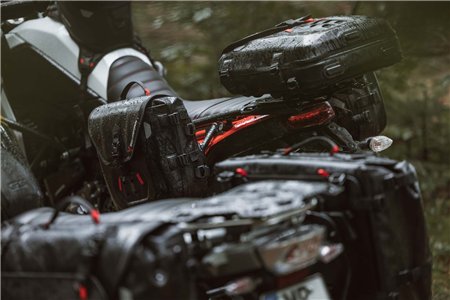 SysBag WP M with left adapter plate 17-23l. Waterproof. For side carriers.