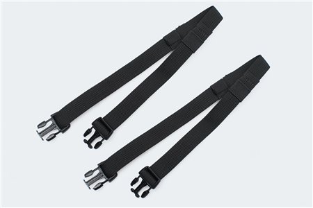 Tie-down strap set for tail bags 2 compression straps for tail bags.