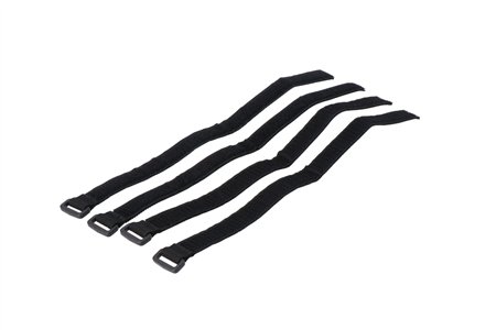 Velcro strap set 4 pieces. With plastic loop. For PRO Rackpack