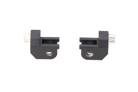 Mounting kit for EVO footrest Black. Triumph Tiger 1050, BMW models.