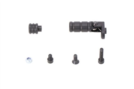 Gear lever tread Black. Smooth. Incl. extension.