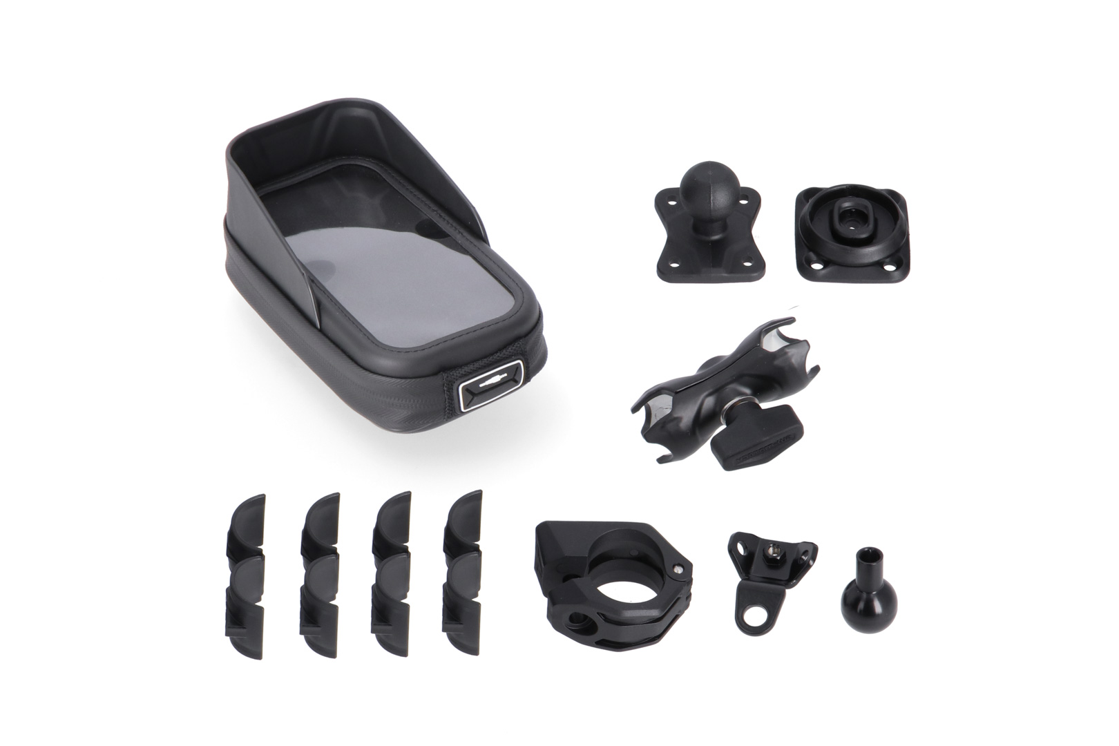 Universal GPS mount kit with Phone Case Incl 2" socket arm, for handlebar/mirror thread