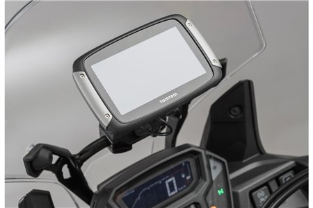 GPS mount for crossbar e 10/12 mm Black