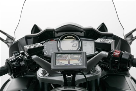 GPS mount for handlebar Black Yamaha FJR 1300 (04-)