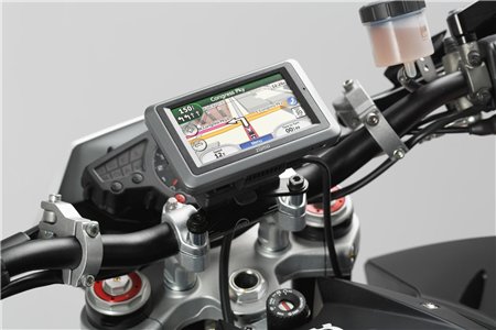 GPS mount for handlebar Black Shock absorbent