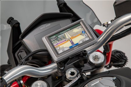 GPS mount for handlebar Black Moto Guzzi V85 TT (19-)