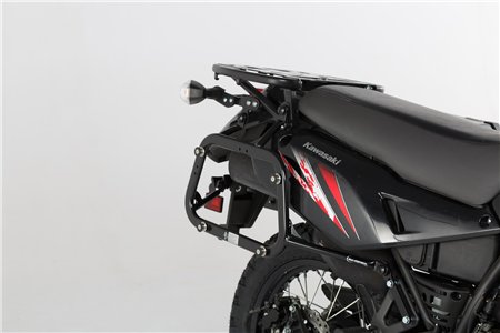 EVO side carriers Black. Reinforced. Kawasaki KLR650 (08-18).