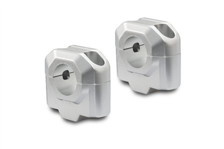 Bar riser for e 28 mm handlebar H=30 mm Silver