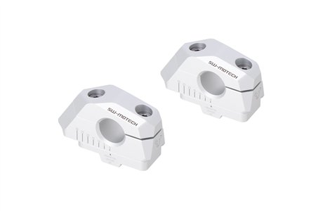 Variable bar back Ø22 mm handlebars with offset Silver. BMW F 750 GS (17-) / F 800 GS (23-).