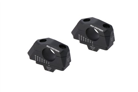 Bar back variable for ?28 handlebars H=28mm. Back 5/10/15/20/25/30 mm. Black.