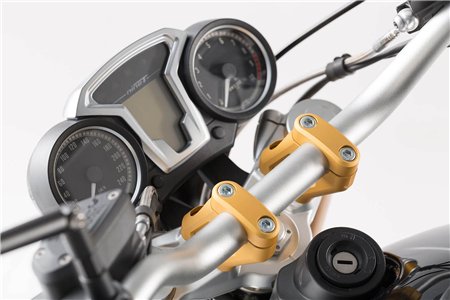 Bar back H=20 mm. Back 30 mm. Golden. BMW R nineT.