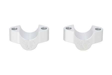 Bar riser H=20 mm. Silver. Triumph Tiger 900 GT/Rally Pro.