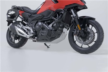 Engine guard Black/Silver. Honda NC700 / NC750 with DCT.