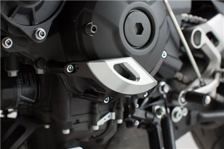 Engine case protector Black/silver MT09/Tracer, Tracer900/GT, XSR900