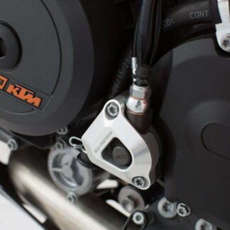 Clutch slave cylinder protection Silver. KTM models.
